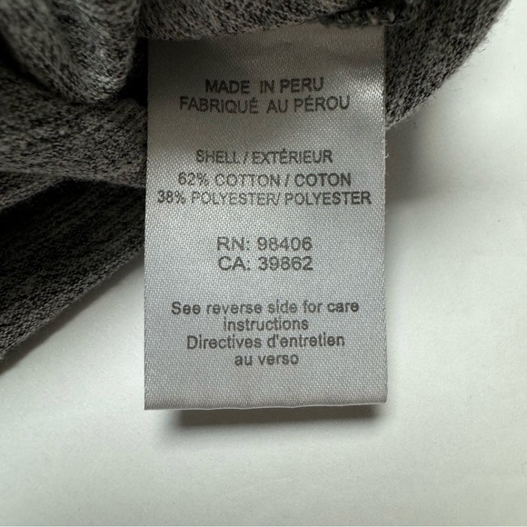 Theory Lightweight Turtleneck in Grey Heather Stripe Size: US- XS - Picture 4 of 11